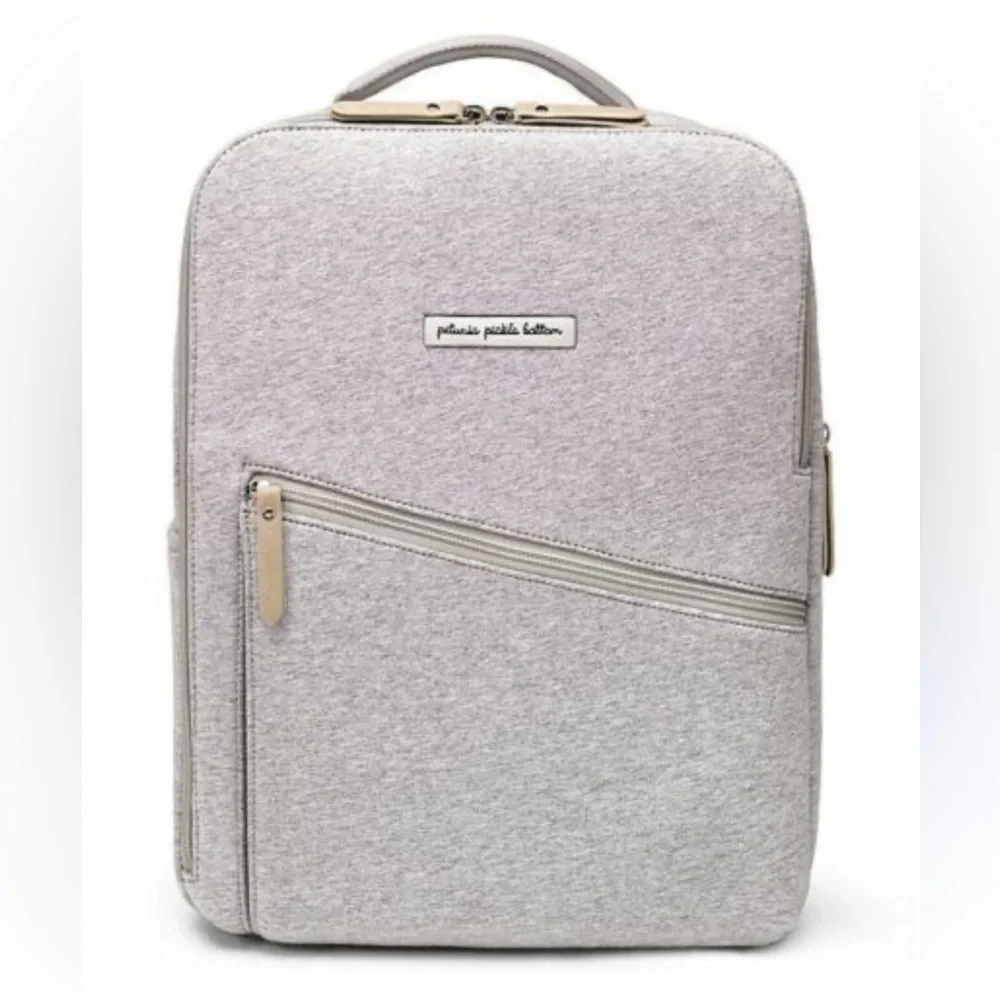 Petunia Pickle Bottom‎ Gray Diaper Backpack Baby Bag Hospital Bag